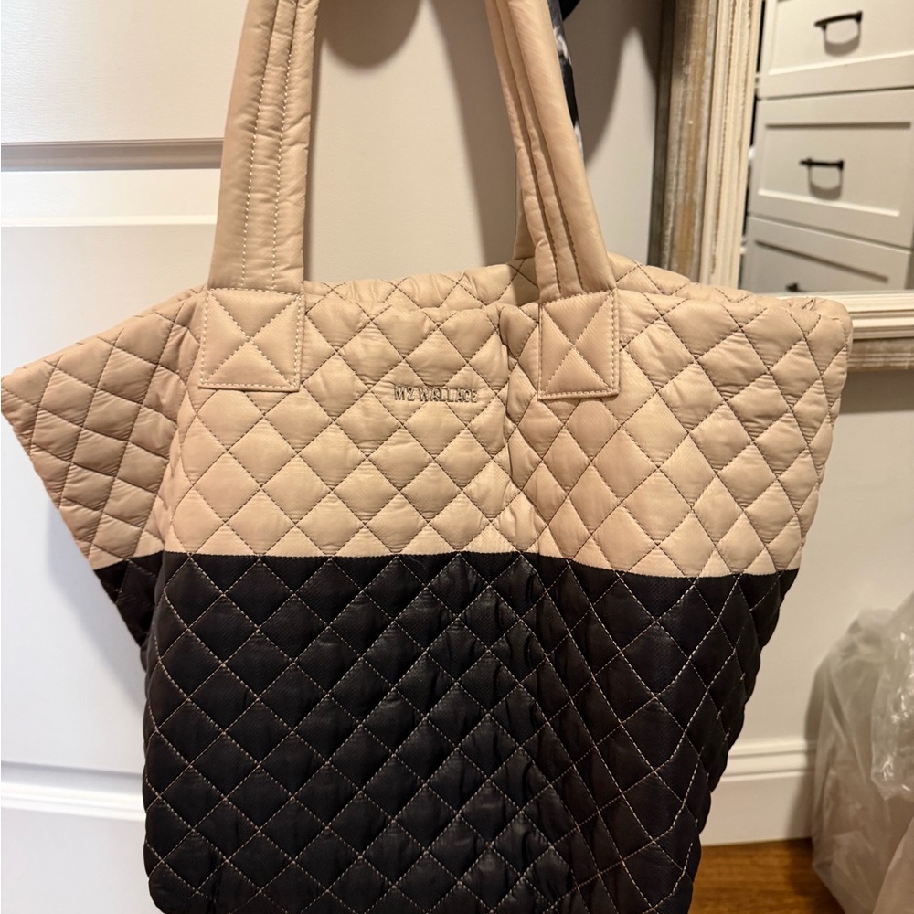 MZ Wallace Sutton Two-Tone Quilted Tote Bag